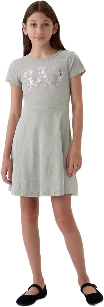 GAP Vestido con logotipo para niñas