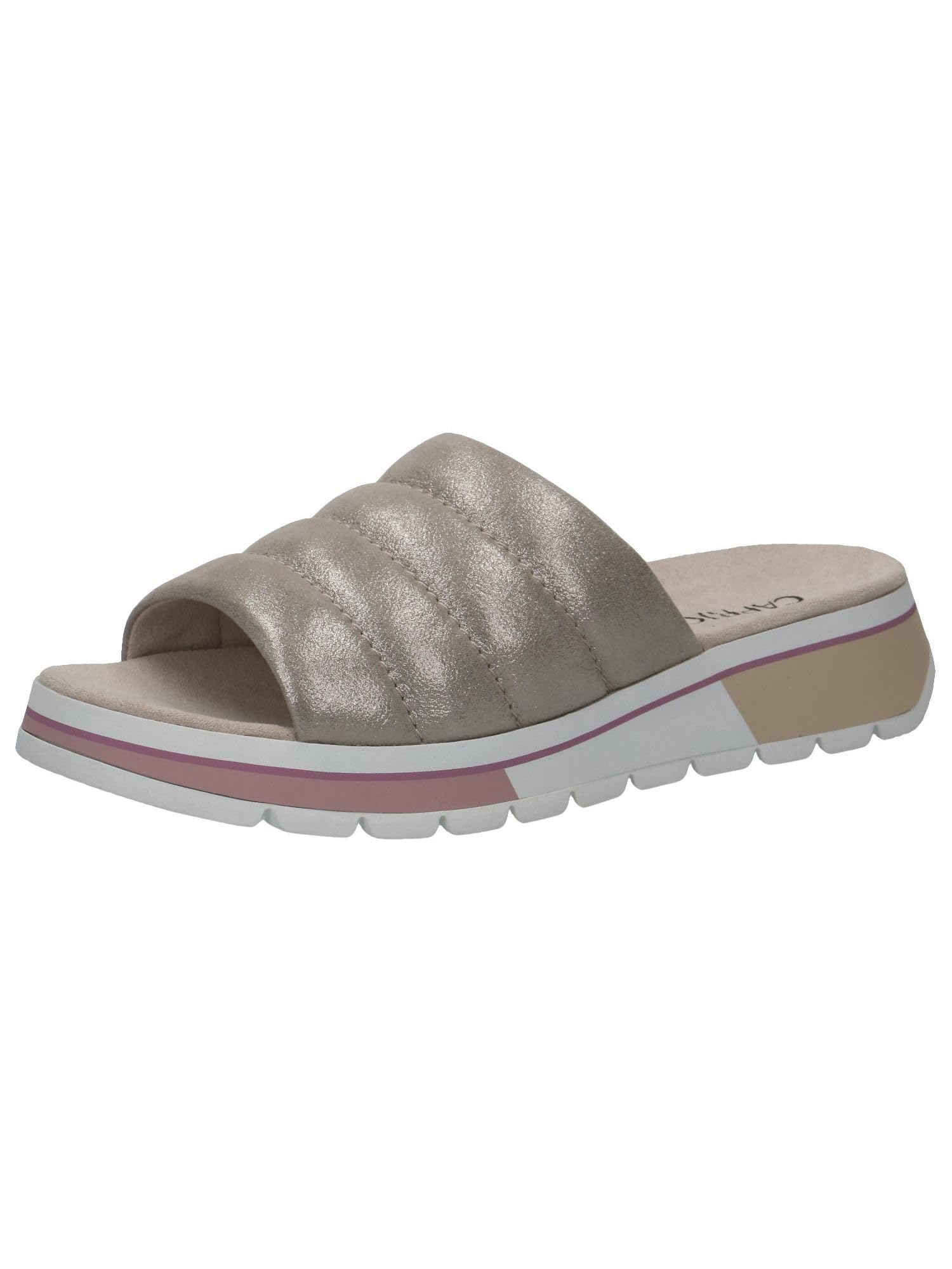 CAPRICE Women's Mules 9-9-27205-20 G Width, Lt Grey Comb, 7 UK