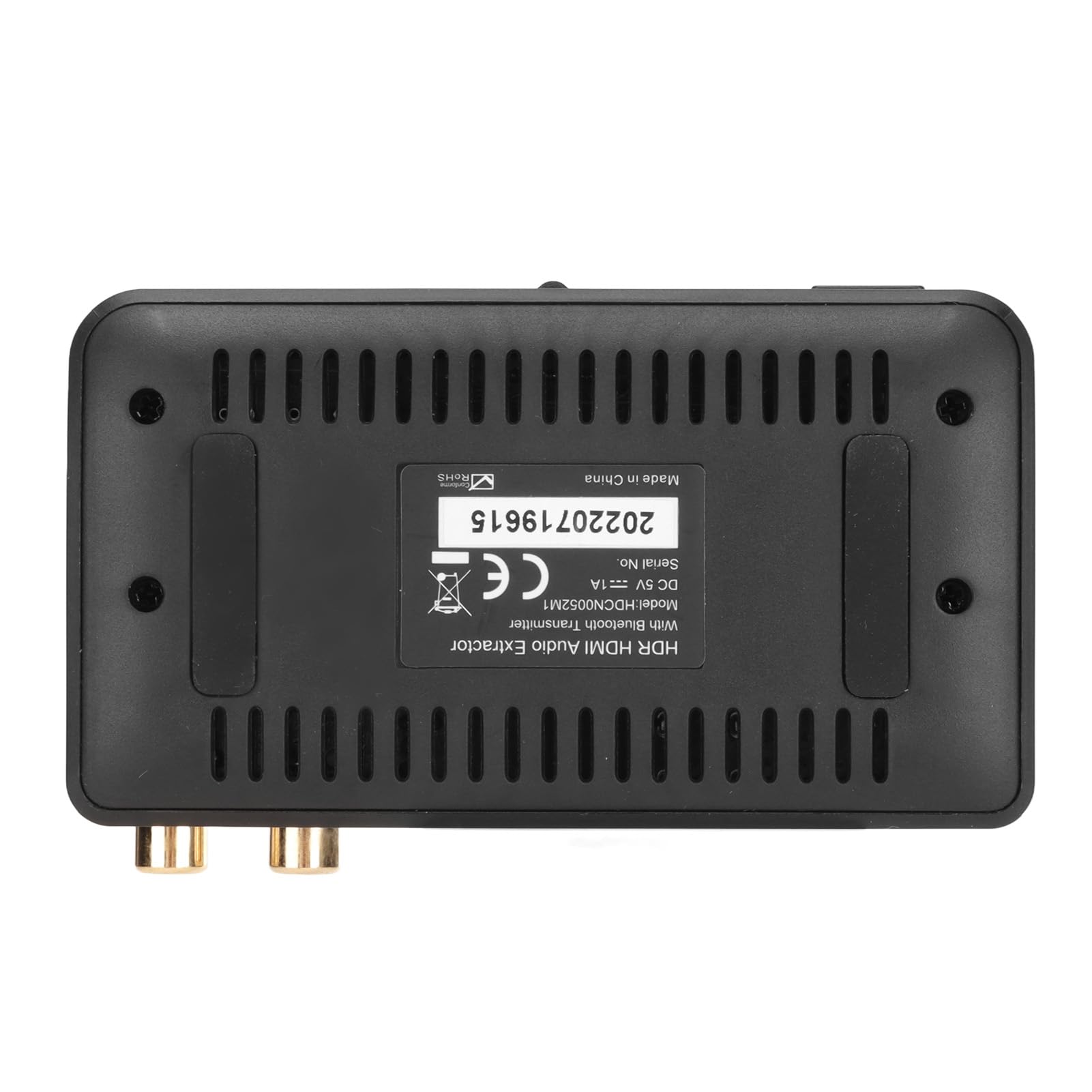 Alomejor Extracteur Audio Répartiteur Synchrone 4K HDR avec Transmetteur Bluetooth pour TV et Ordinateur ABS Noir