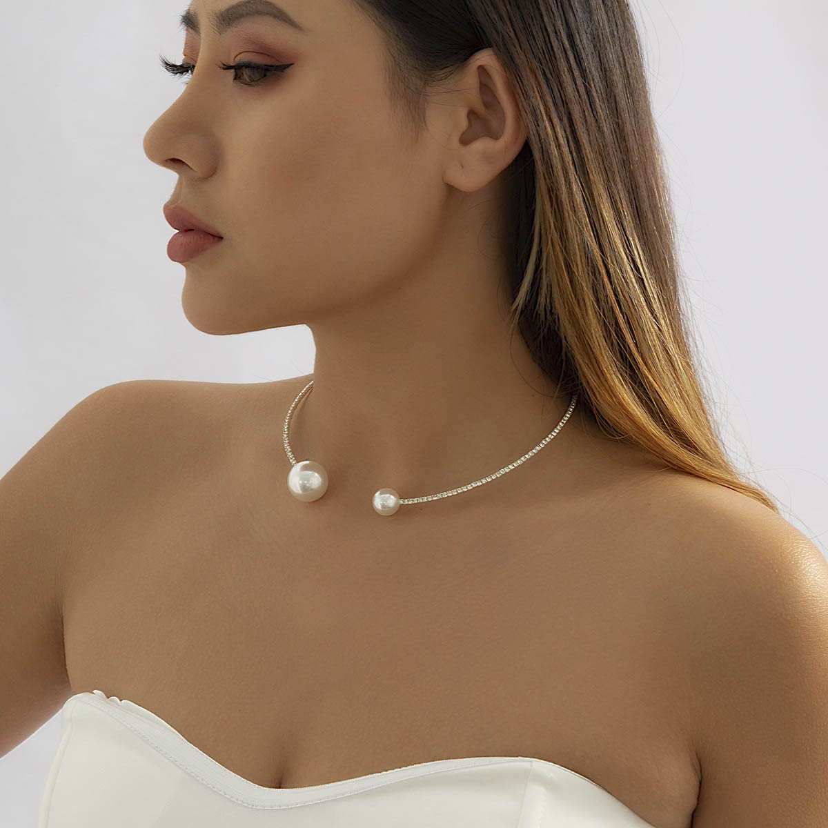 KARMA Echt zilver ketting met hart met zirconia