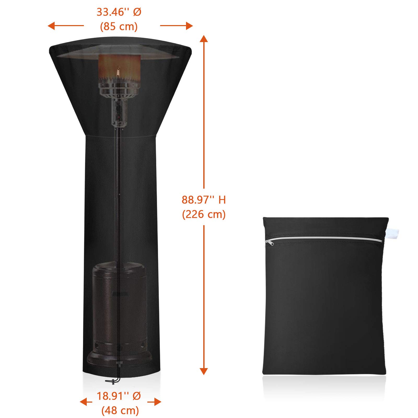 Bâche Imperméable Pour Salon De Jardin Tissu Oxford 420D Haute Protection Anti-UV Noir 200x200x105 Cm – ComfortXL Outdoor Living