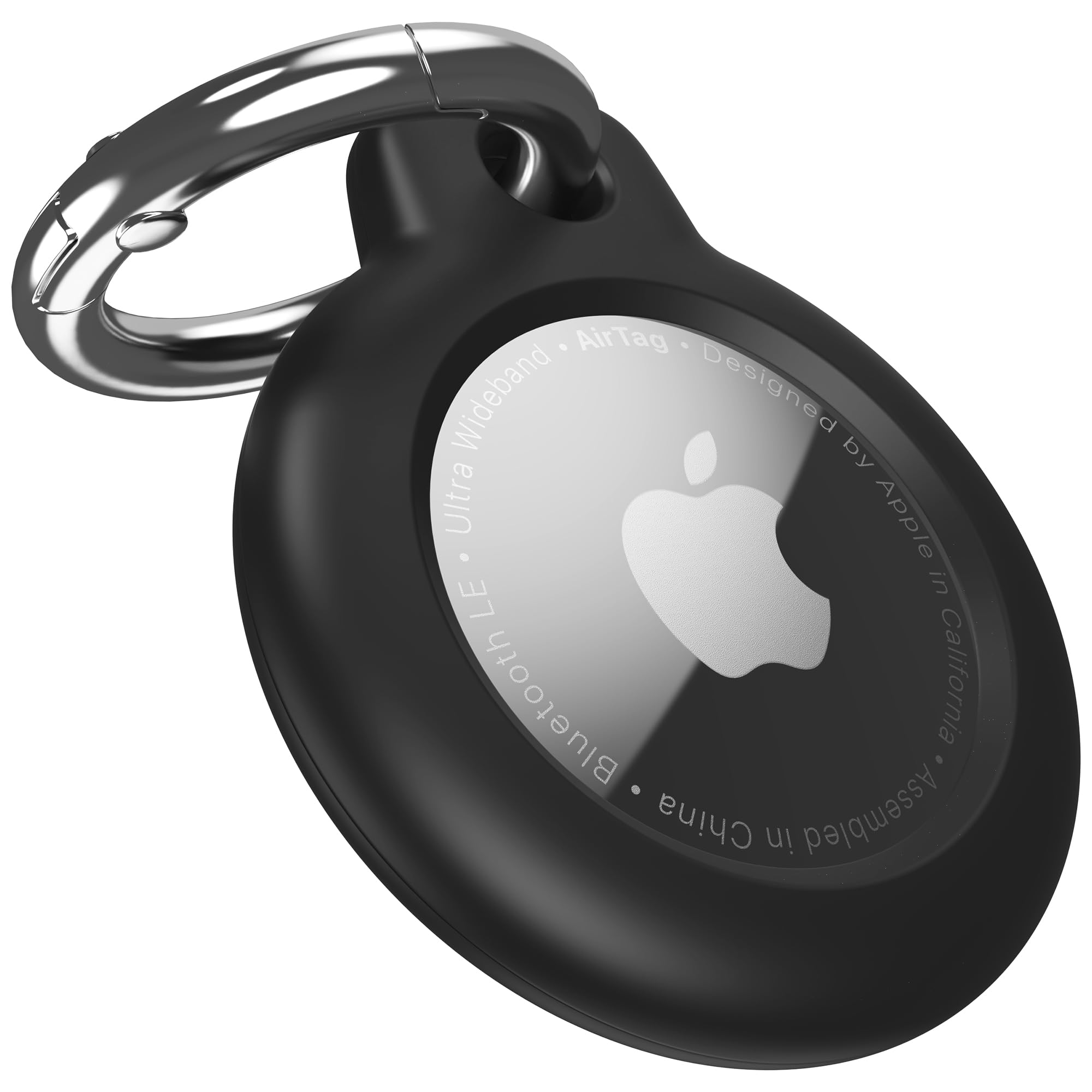 Airtag Keychain Holder for Apple Airtag, Hard Frame Cover with Shock Resistance, Easy Installation, Airtag Case Holder for Pet Collar, Kids, Luggage,