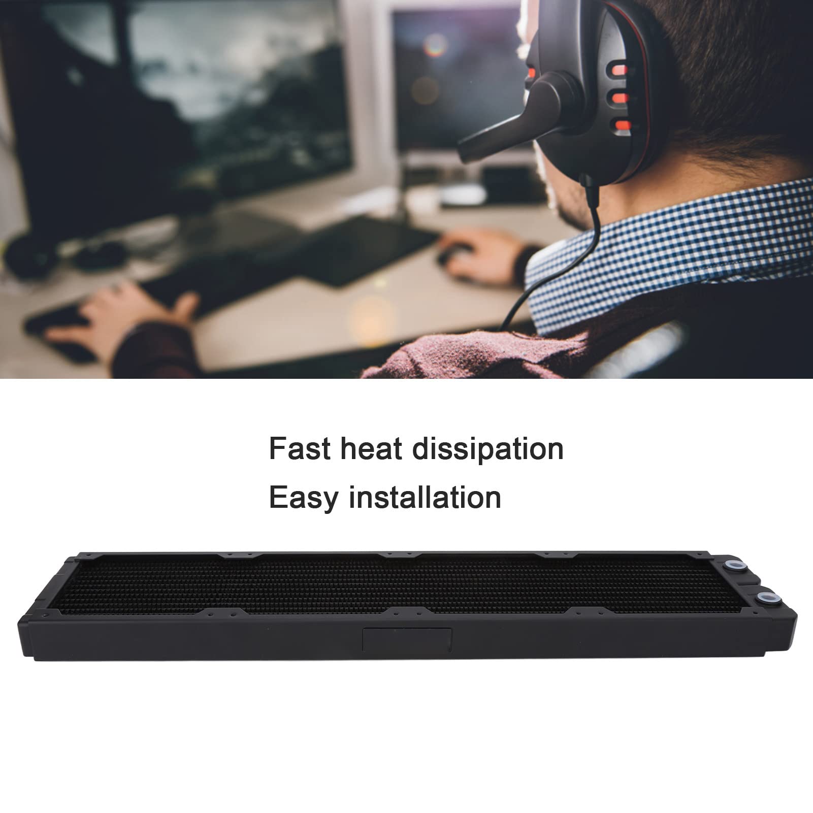 Fast Heat Dissipation Water Cooling Radiator with G1/4 Thread Interface for Computers - Image 4