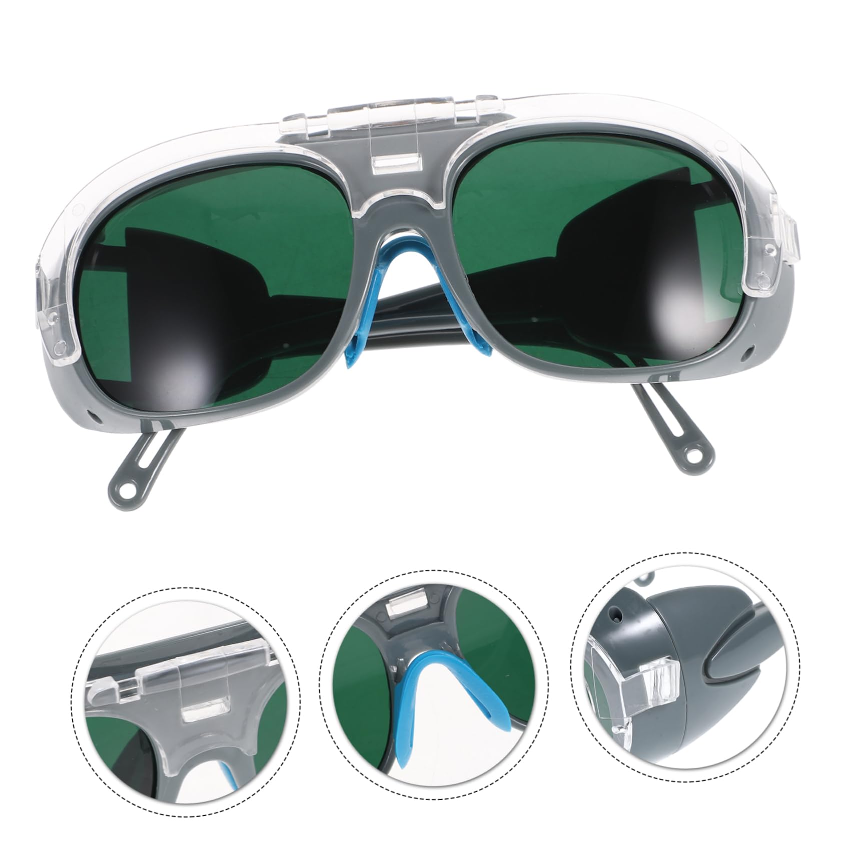 ARTIBETTER Welding Glasses Plastic Protective Goggles Black Safety Glasses Instant Darkening Lenses