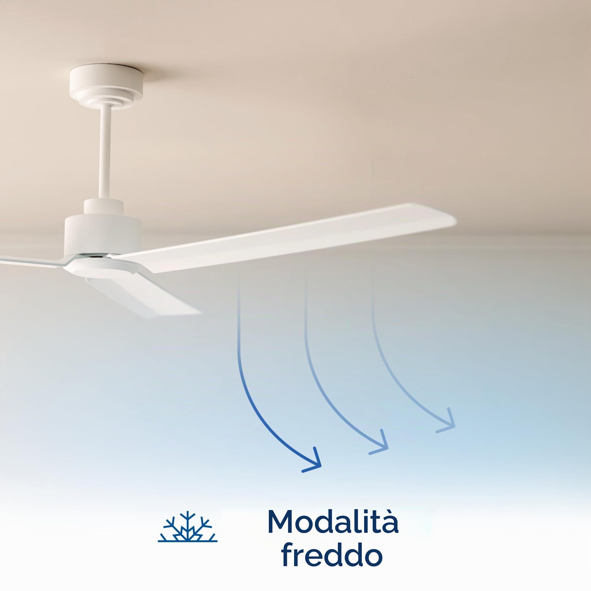 Sulion - Ventilatore da soffitto con luce LED 142 cm - Regolabile - Motore DC silenzioso 36 W - Pale in legno massello per esterni IP44 e interni - Con telecomando - Bianco legno chiaro