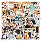 Zutena 100pcs Haikyuu Stickers for Water Bottles Laptop Cars Bumper Skateboard iPad Phone Case Bike,Waterproof Vinyl Japaness Anime Haikyuu Sticker for Kids Teens