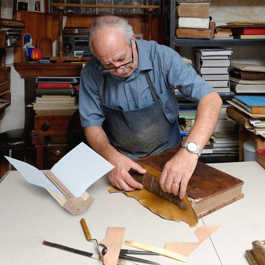 Kit Per Rilegatura Libri Fai Da Te - Culla In Legno Con Punteruolo Per Notebook, Riviste, Planner