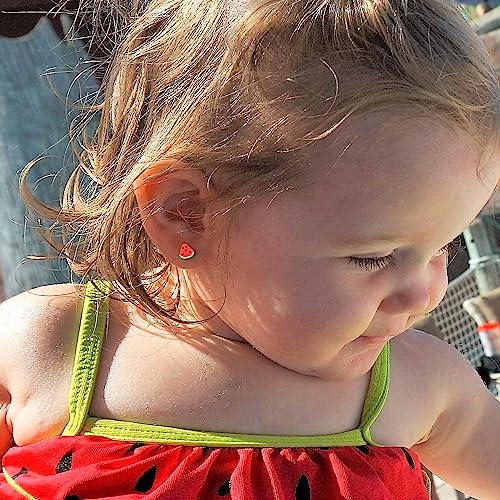 AoedeJ 10 Pairs Fruit Stud Earrings - Plastic Post Hypoallergenic Earrings2