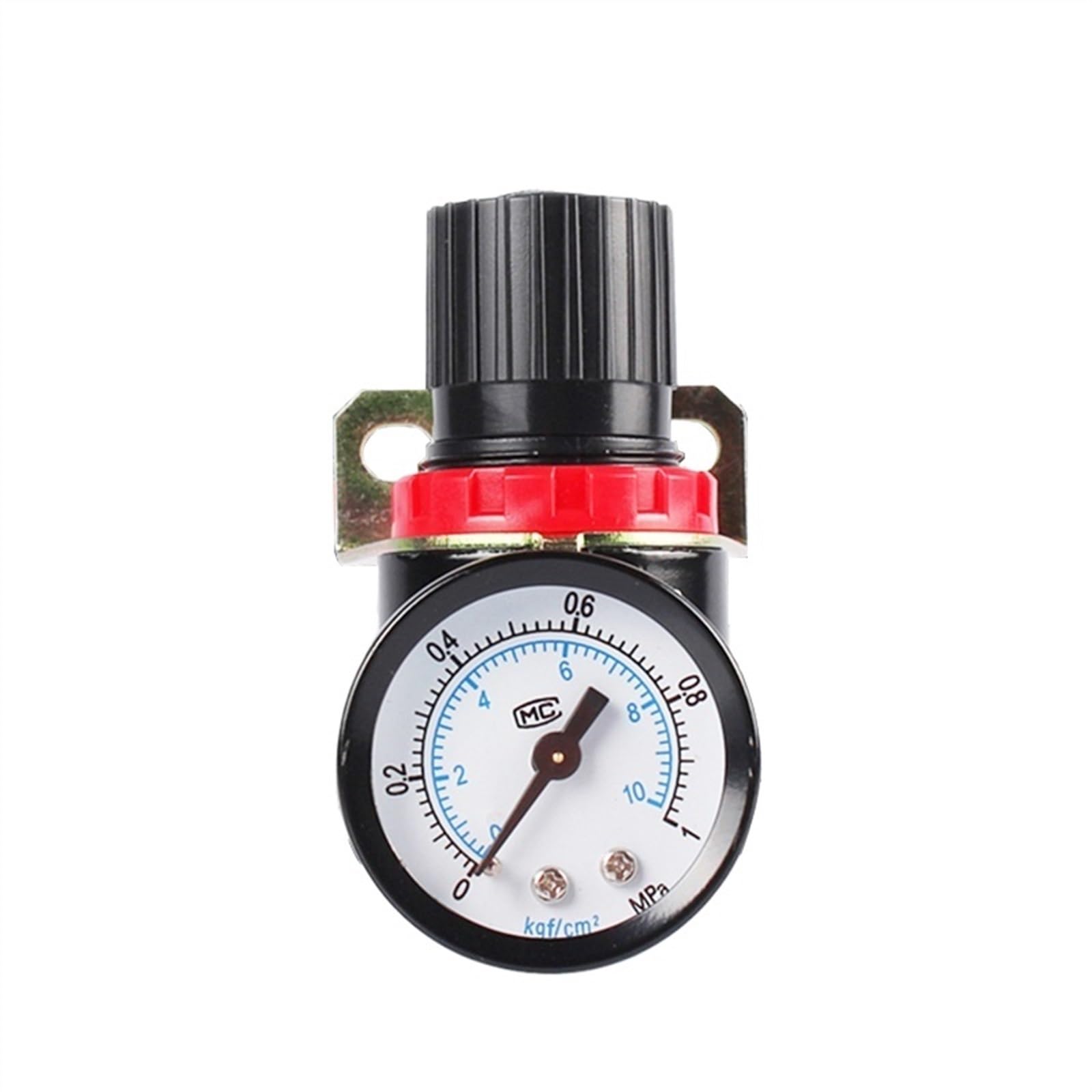 Regolatore di pressione 'aria AR2000 1/4'' Controllo compressori Pompa Regolazione gas Unità di trattamento con manometro regolabile(AR2000PC14MM)