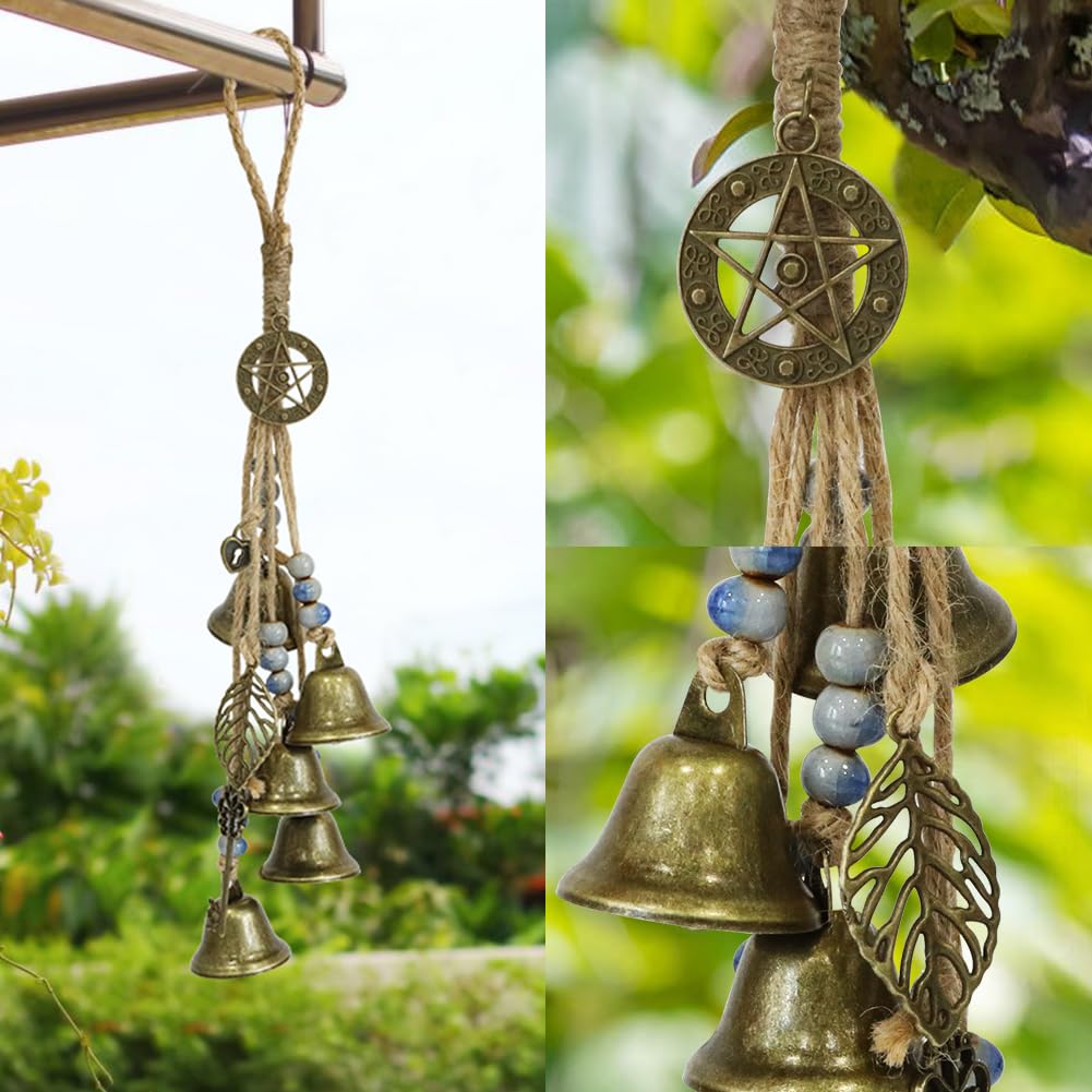 Witch Bells Garden Wind Chimes Garden Hanging Wind Chimes with Clear Sound Wind Chimes Metal for Indoor and Outdoor Use 38mm - Image 3