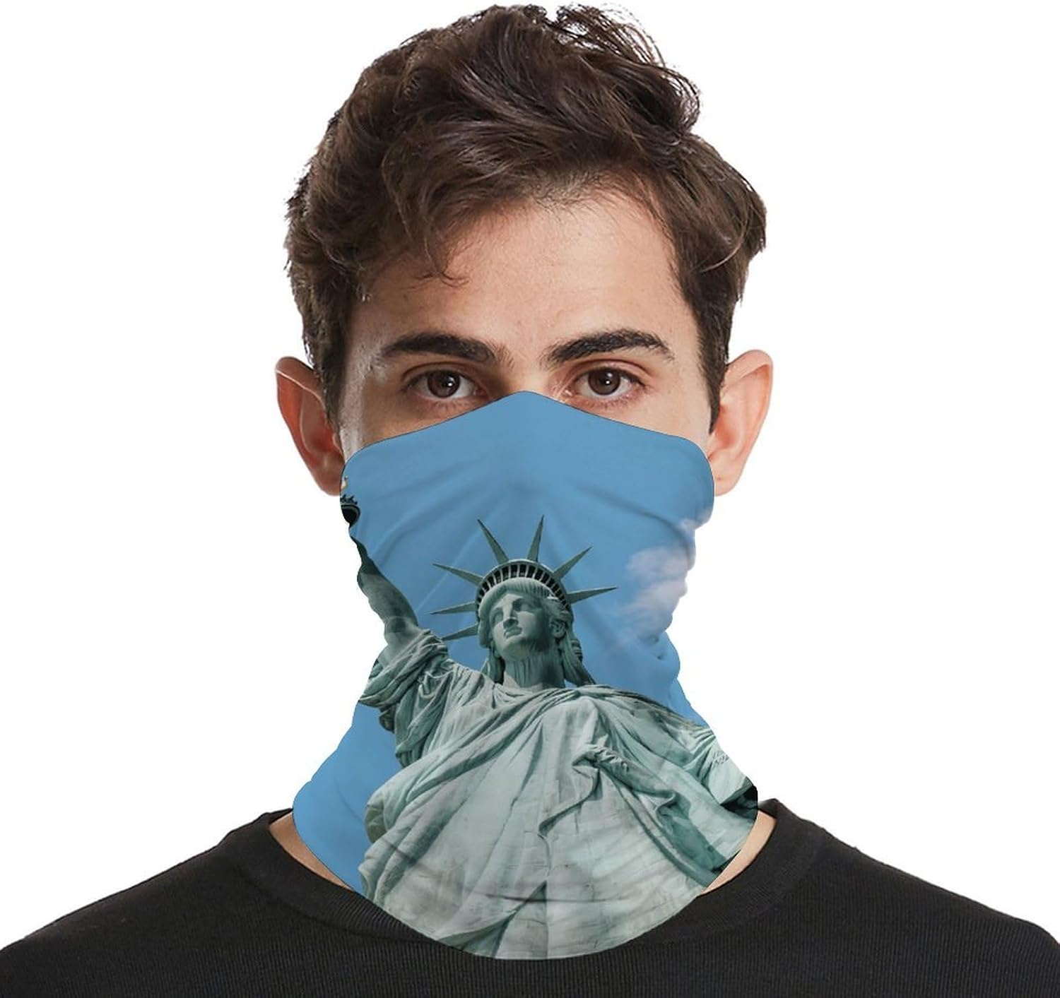 Statue of Liberty Cooling Headscarf Cooling Breathable Face Mask UV Protection Scarf Hiking Bandana
