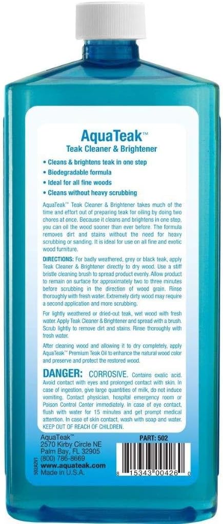 AquaTeak Teak Cleaner & Brightener