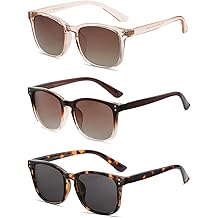 Polarized Sunglasses for Women Classic Retro Trendy Style Sun glasses UV 400 Protection(3 Pack)
