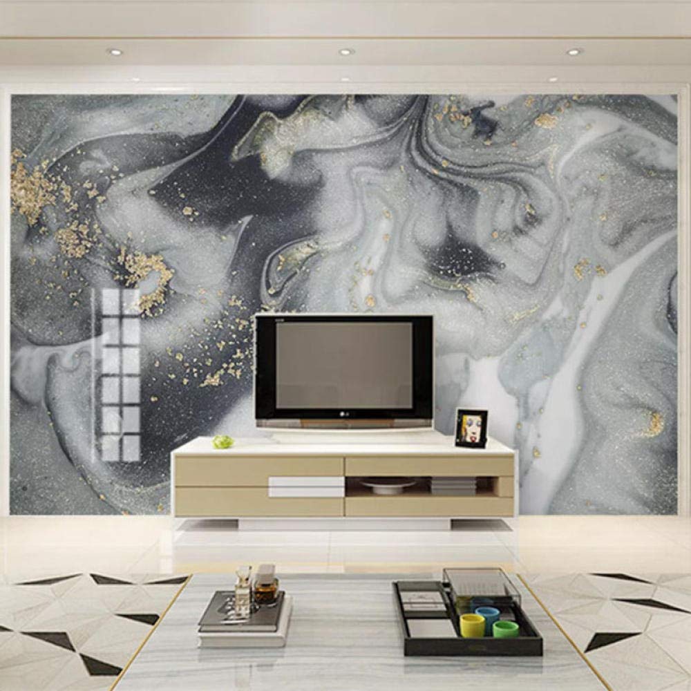 Papier Peint 3D Paysage Marbre Abstrait pour Salon TV et Canapé 400X280cm