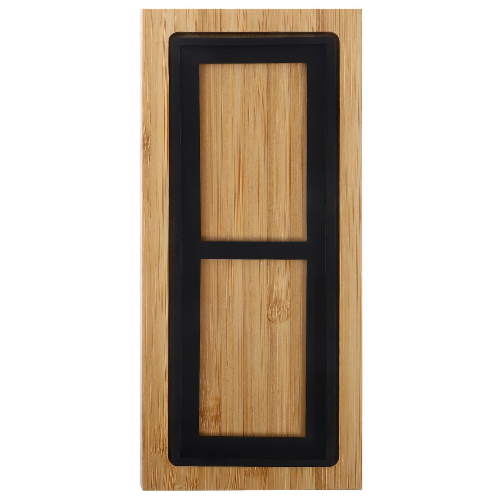 Base in Legno per Pietra per Affilare con Supporto in Silicone Antiscivolo 180x60x30 mm, Accessorio Stabile per Affilatura Lame