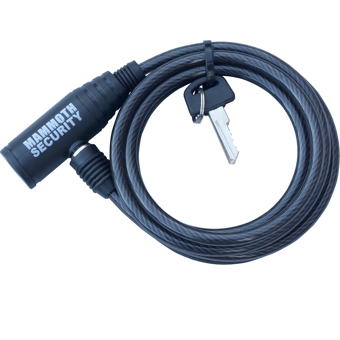Bike-It Mammoth Helmet Lock - 1.65m - Black, Black