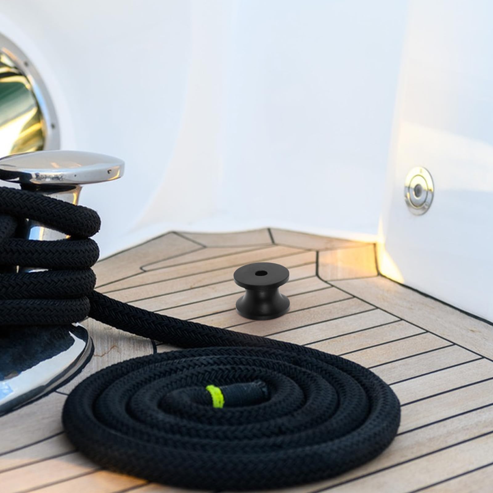 Toddmomy Nylon Ankerrolle 62x43mm Bugführungsrolle für Kleine Boote und Segelboote Nautische Ankerleinenrolle mit Geringem Kettenwiderstand Vielseitige Bugrolle für Wasserfahrzeuge