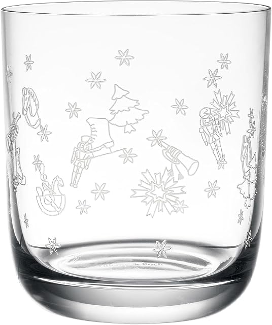 Villeroy & Boch  Zestaw szklanek do wody Toy's Delight z 2 kryształowymi szklankami, szkło, przezroczyste, nadające się do mycia w zmywarce, pojemność 250 ml