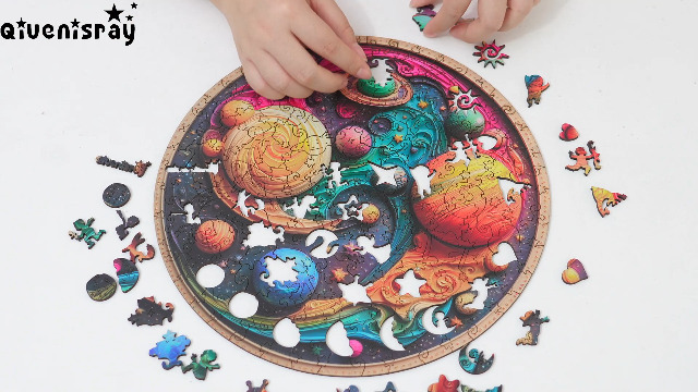 Amazon.com: Qiuenisray Wooden Puzzle, 3D Visual Effect Solar
