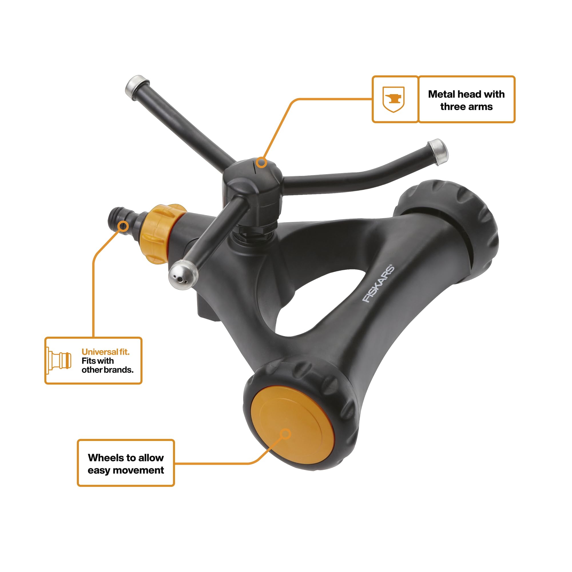 Aspersor Rotatorio Metal CON RUEDAS