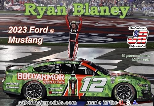 Miniatura 2 de Salvinos JR Ryan Blaney 2023 BA Camo - Kit de coche de plástico para adultos, escala 124