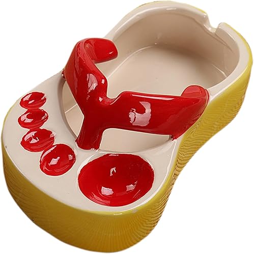 Miniatura 7 de Plato de cerámica para papas fritas, plato con forma de chancletas para servir salsa de soja para cocina, lindos utensilios de cocina, bandeja de