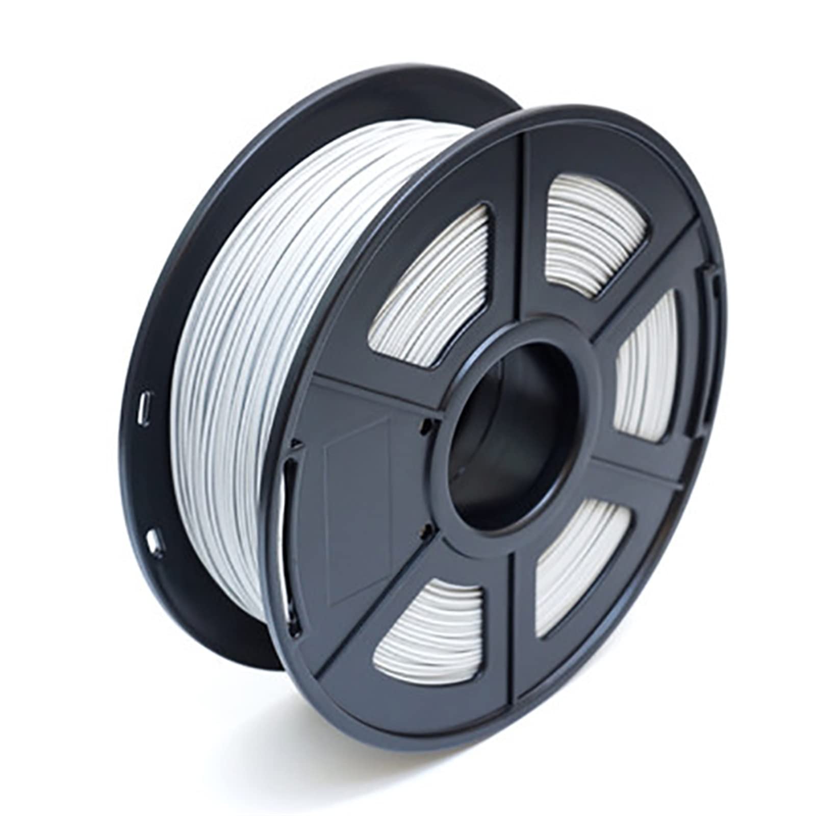 3D-Drucker-Filament Transparentes PLA, 3D-Drucker PLA Matt-Finish Filament 1,75 mm 1 kg 3D-Druckoberfläche Aussterbematerialien(White)