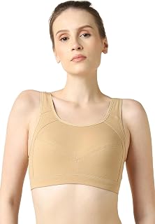 Van Heusen Women’s Cotton Sports Bra | Racerback | Medium Impact | Anti‑Bacterial Tech | Keeps you dry and Fresh | Sweat A... Price In India