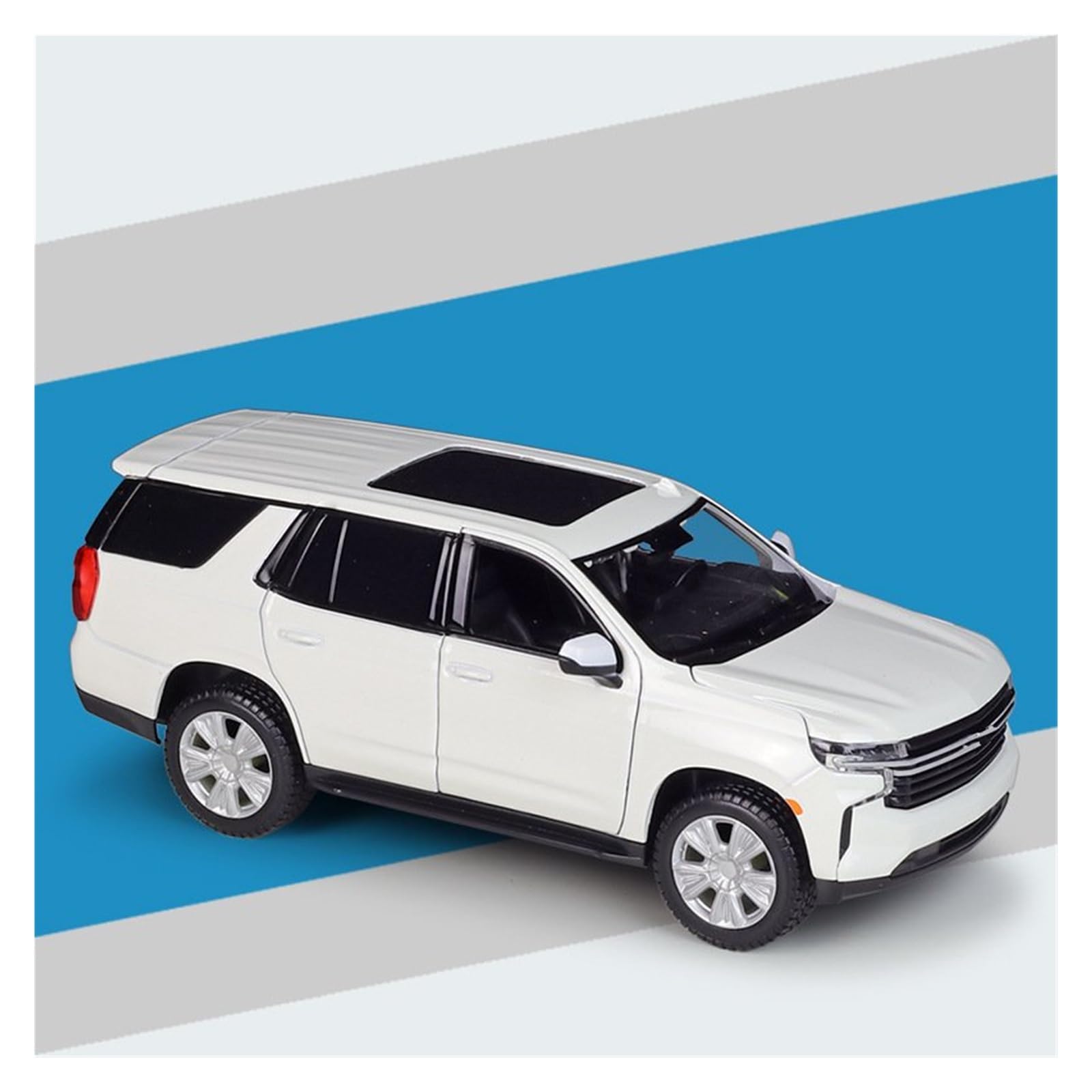 MOCALUX Scale Die-Cast Model Car 1:26 For Chevrolet For Tahoe 2021 Car Metal Diecasts Model Vehicles Collections(White)