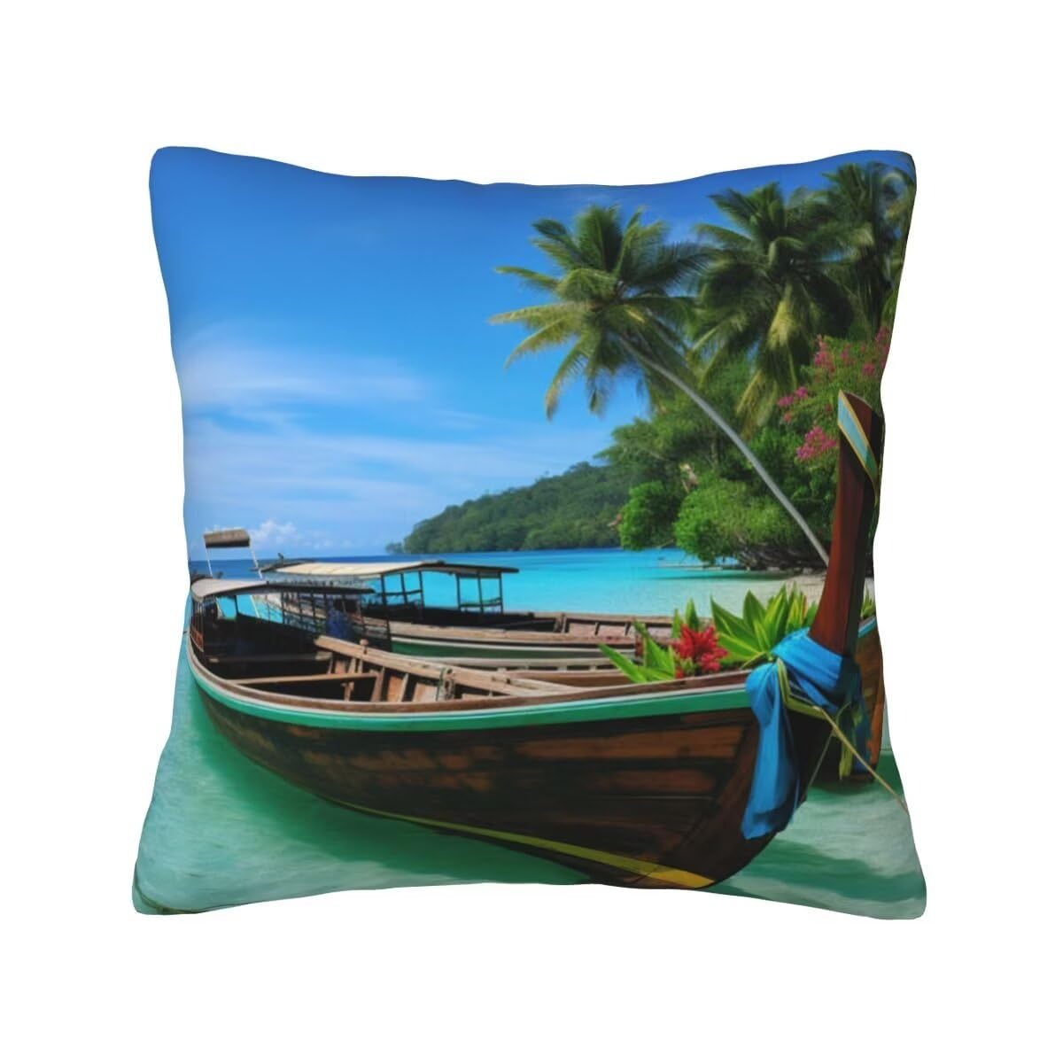 Housses de coussin paysage velours haut de gamme lot de 2 TR280