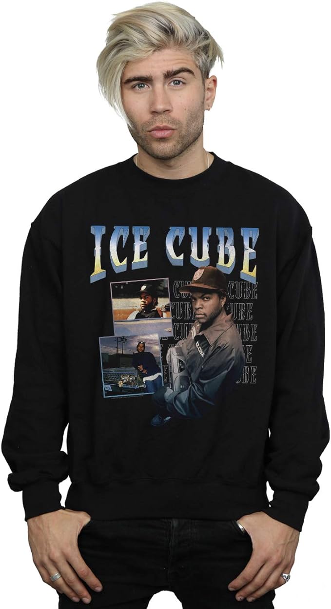 Absolute Cult Ice Cube Men's Blues Photo Sweatshirt