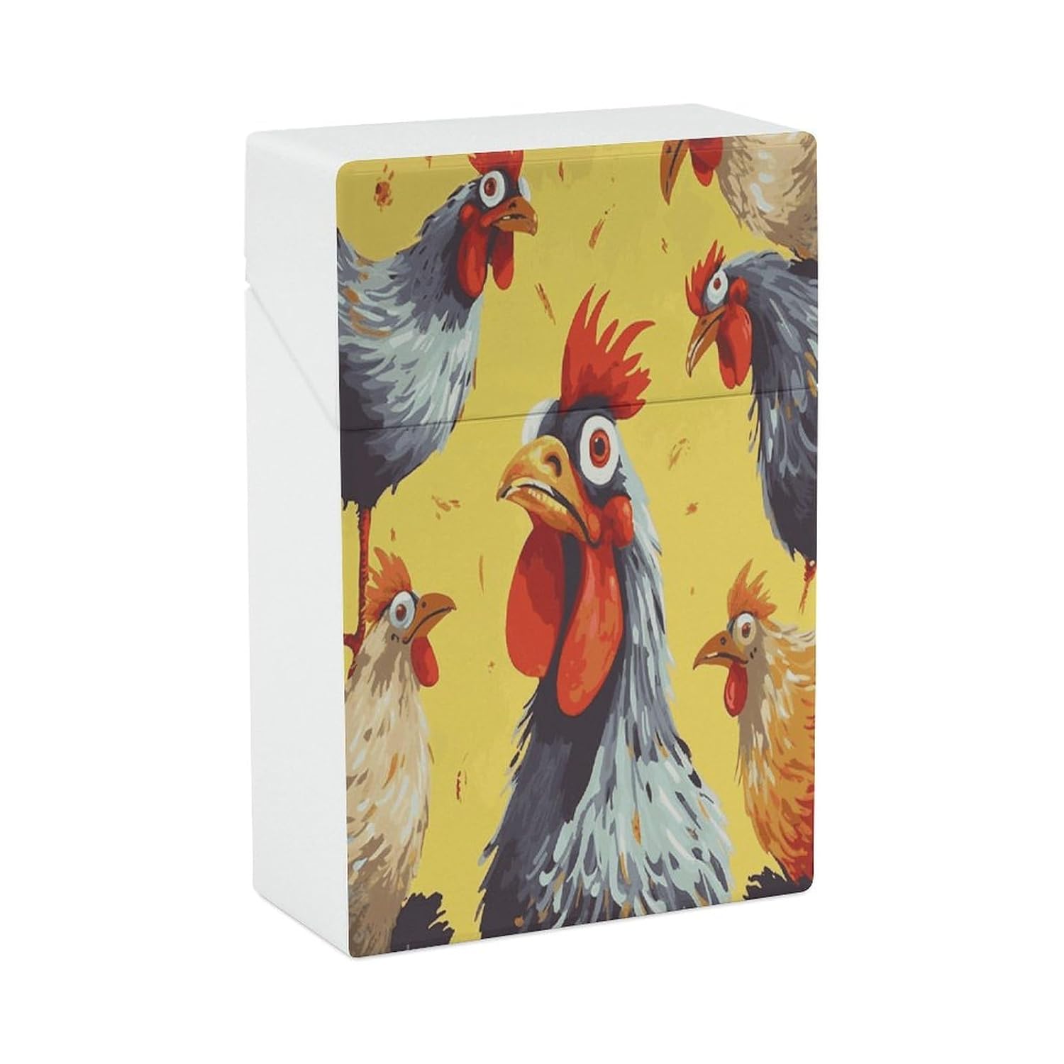 20PCS Art Chicken Cigarette Case Hard Shell for Men Women