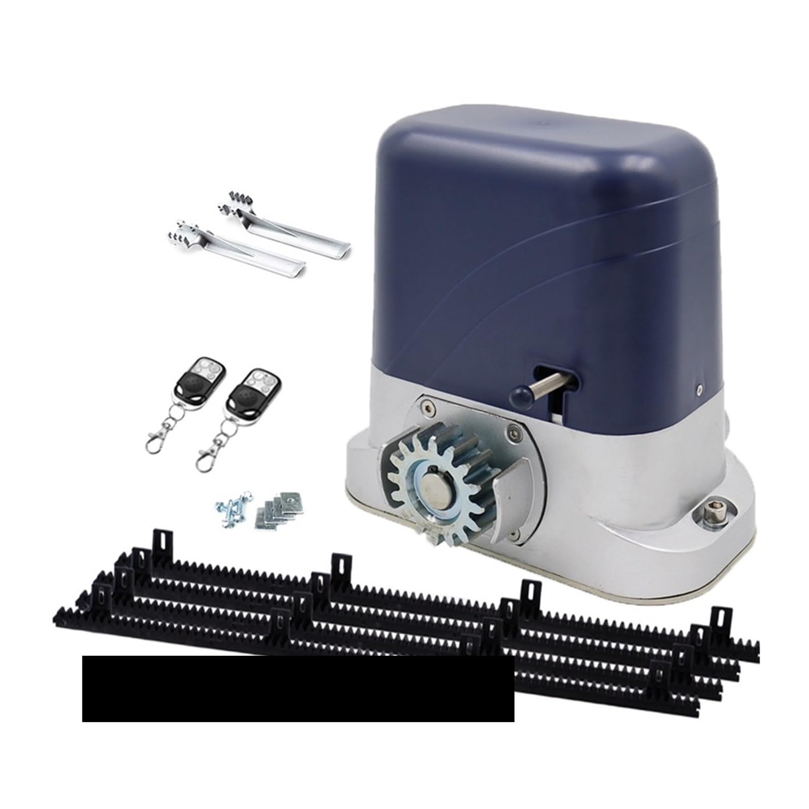 Automatic Gate Opener, Sliding Door Motor with 4m/6m Nylon Racks 500kg/600kg/800kg/1200kg Optional Automatic Gate Opener for Home Factory(4m Racks 500kg)