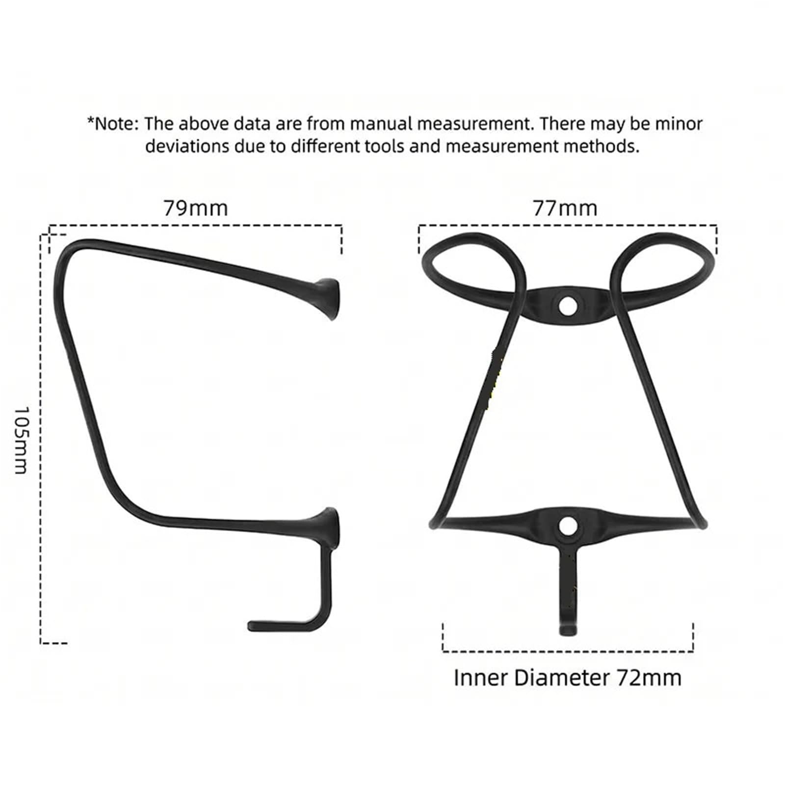 Portaborraccia for bici da strada MTB in fibra di carbonio da 9 g | Il design ultraleggero universale si adatta a bottiglie standard, installazione semplice senza attrezzi(Bottle Cage)