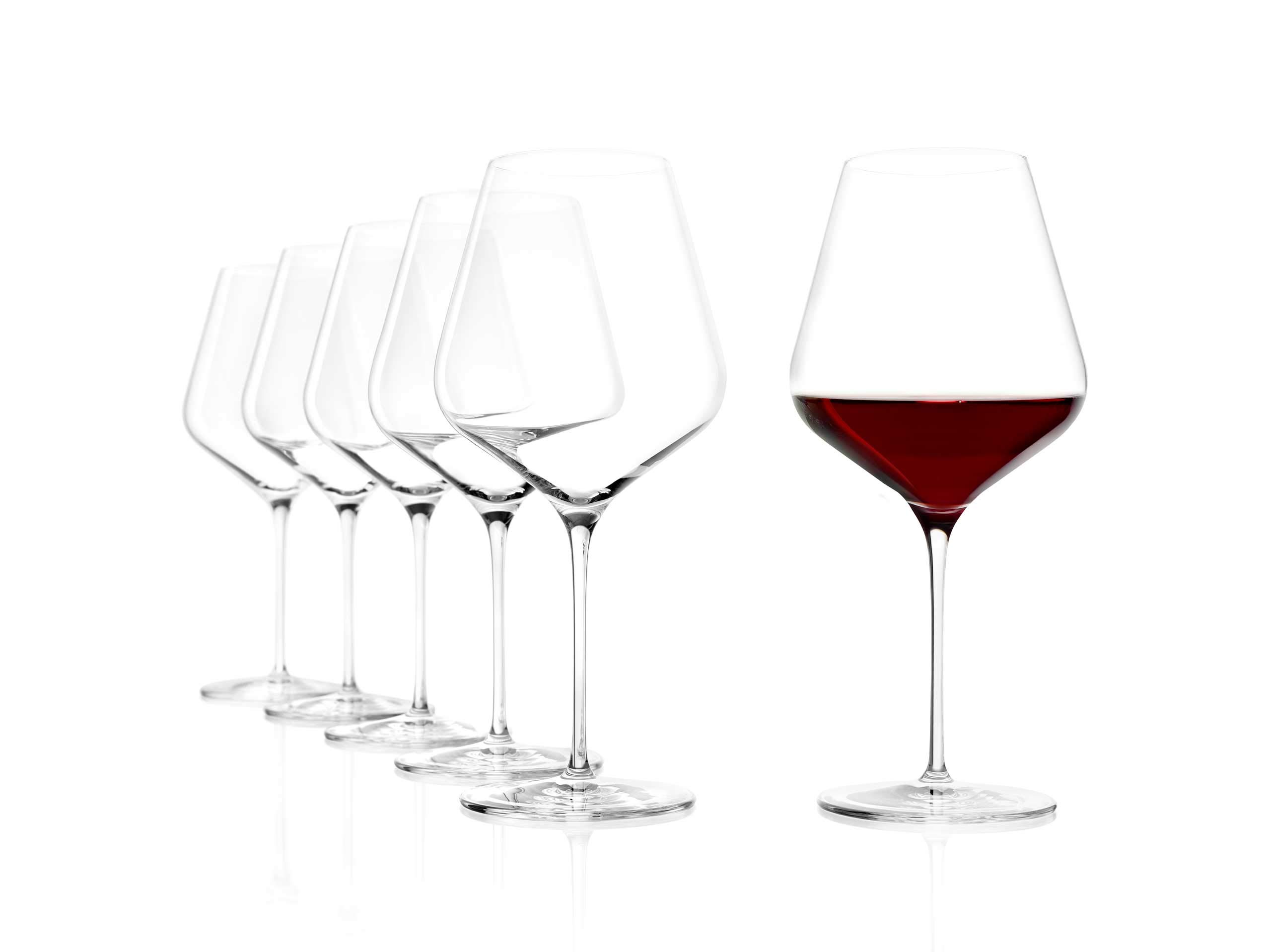 Stölzle Lausitz Calice Borgogna Starlight 820ml I Set di 6 Bicchieri da Vino Rosso Lavabili in lavastoviglie e infrangibili I Calici da Vino Altamente Funzionali I qualità Pregiata