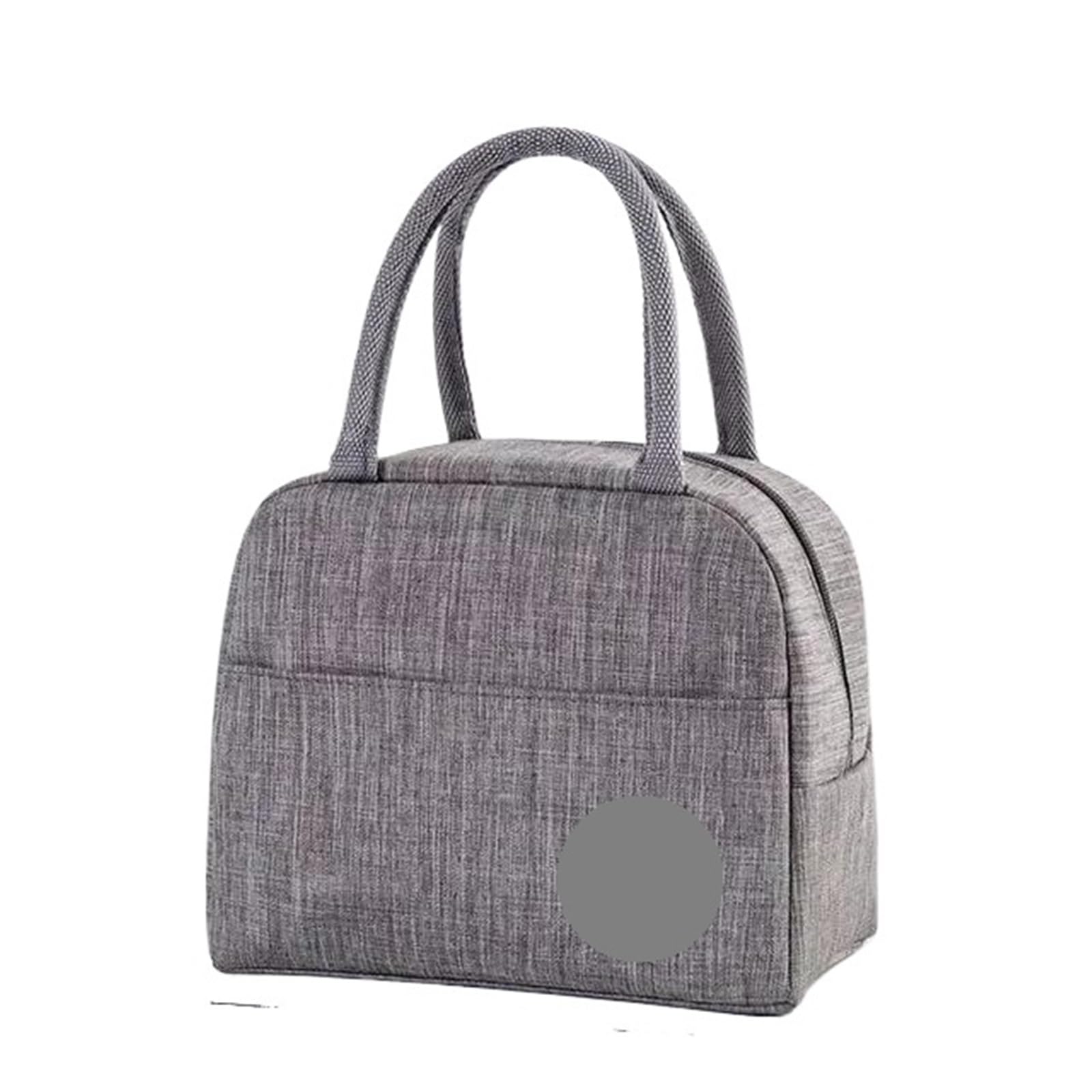 Fiambrera portátil de viaje for Picnic, 2 uds., almacenamiento alimentos, bolsa térmica for desayuno, almuerzo con asa, aislante for mujer y niño Para El Trabajo