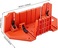 Vista 2 de Caja de inglete para sierra de inglete, caja de sierra de inglete de plástico para carpintería, sierra de podar para cortar madera, herramienta