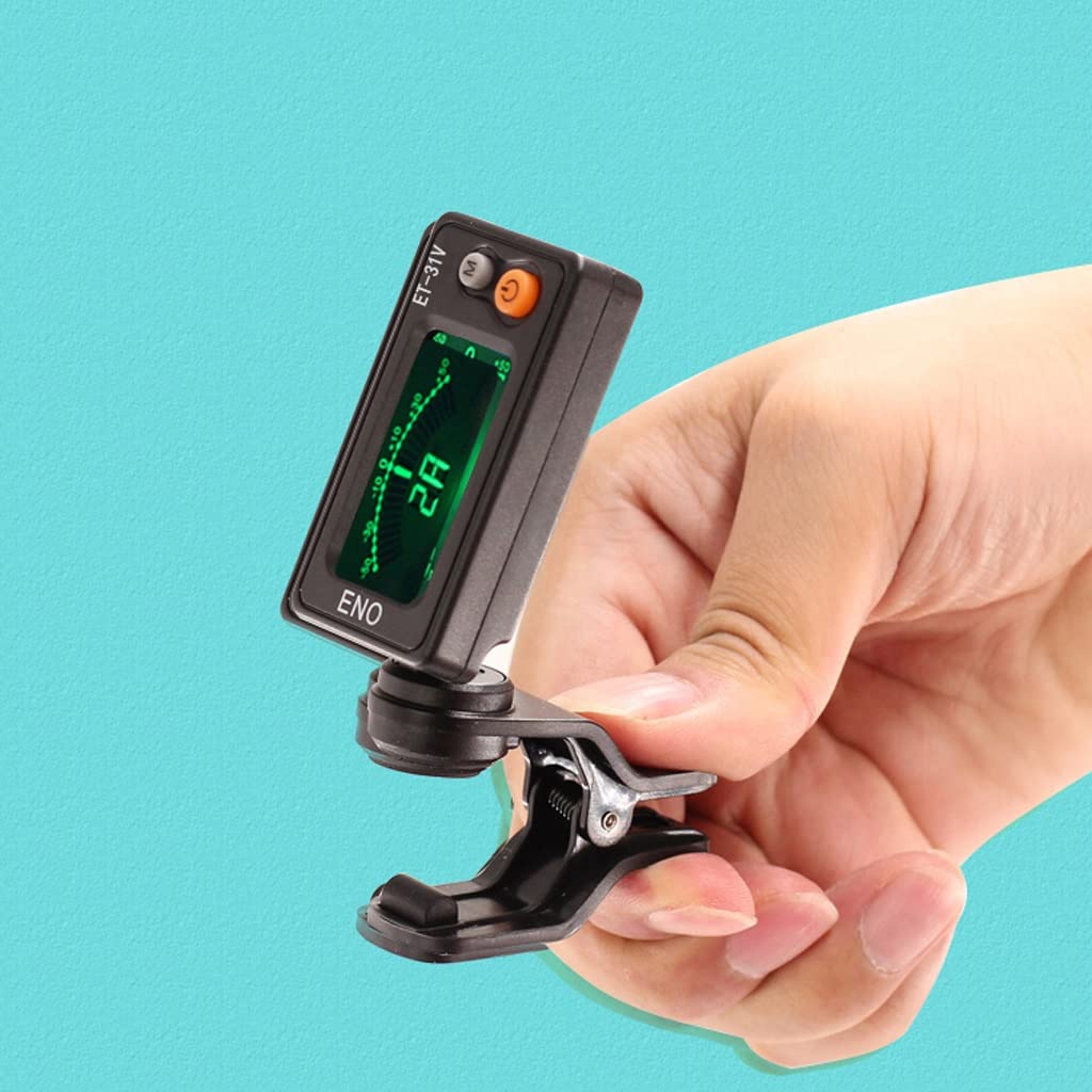 JJJ ET-31V Sintonizzatore di Violino Viola Tuner elettronico con sintonizzatore di Basso a Violoncello Doppio Violoncello (Color : ET-31V)