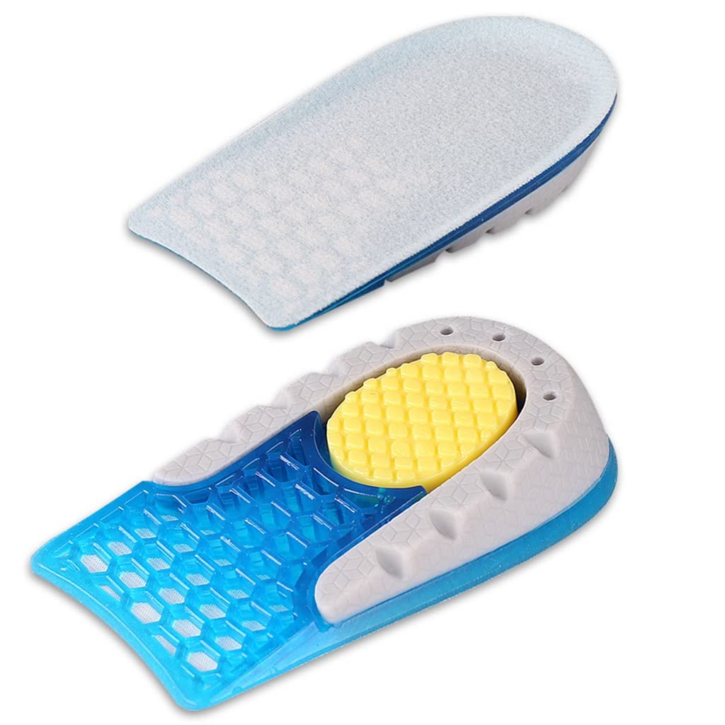 Plantilla de Aumento de Altura, Gel de Silicona TPE, Aumento de Altura, Media Almohadilla for Zapatos, Comodidad Suave, Suela de talón de Crecimiento Interno(3CM)