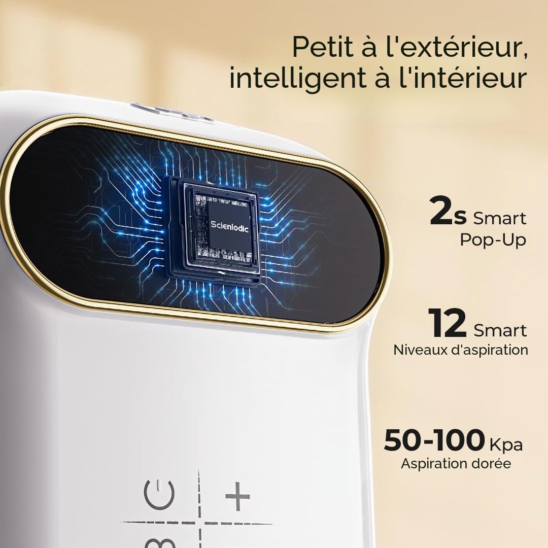 Lot de 6 ventouses électriques en verre 3 en 1 Gua Sha - Outils de massage pour les yeux et le cou - 3 tailles - Ventouse sous vide pour réduire la cellulite et les gonflements
