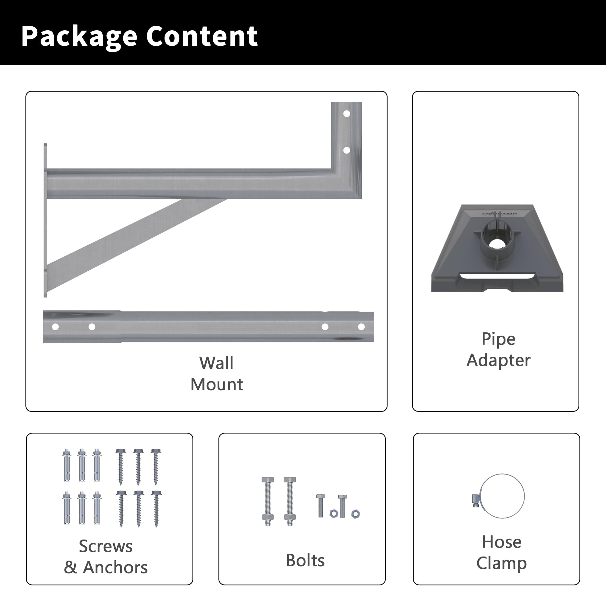 Supporto da parete lungo per antenna Starlink Standard 4/4X
