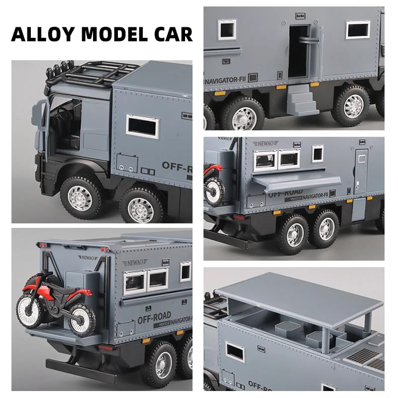 Magicwand® 1:24 Scale Die-Cast Nomadisen Navigator Monster Truck【Pack of 1】【Random Color】 with Openable Doors Working Headlights & Tail Lights - Image 9 thumbnail