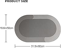 Vista 2 de Tapete de baño, suave y absorbente, de secado rápido, antideslizante y suave, fácil de cuidar, alfombras de baño, hogar y cocina