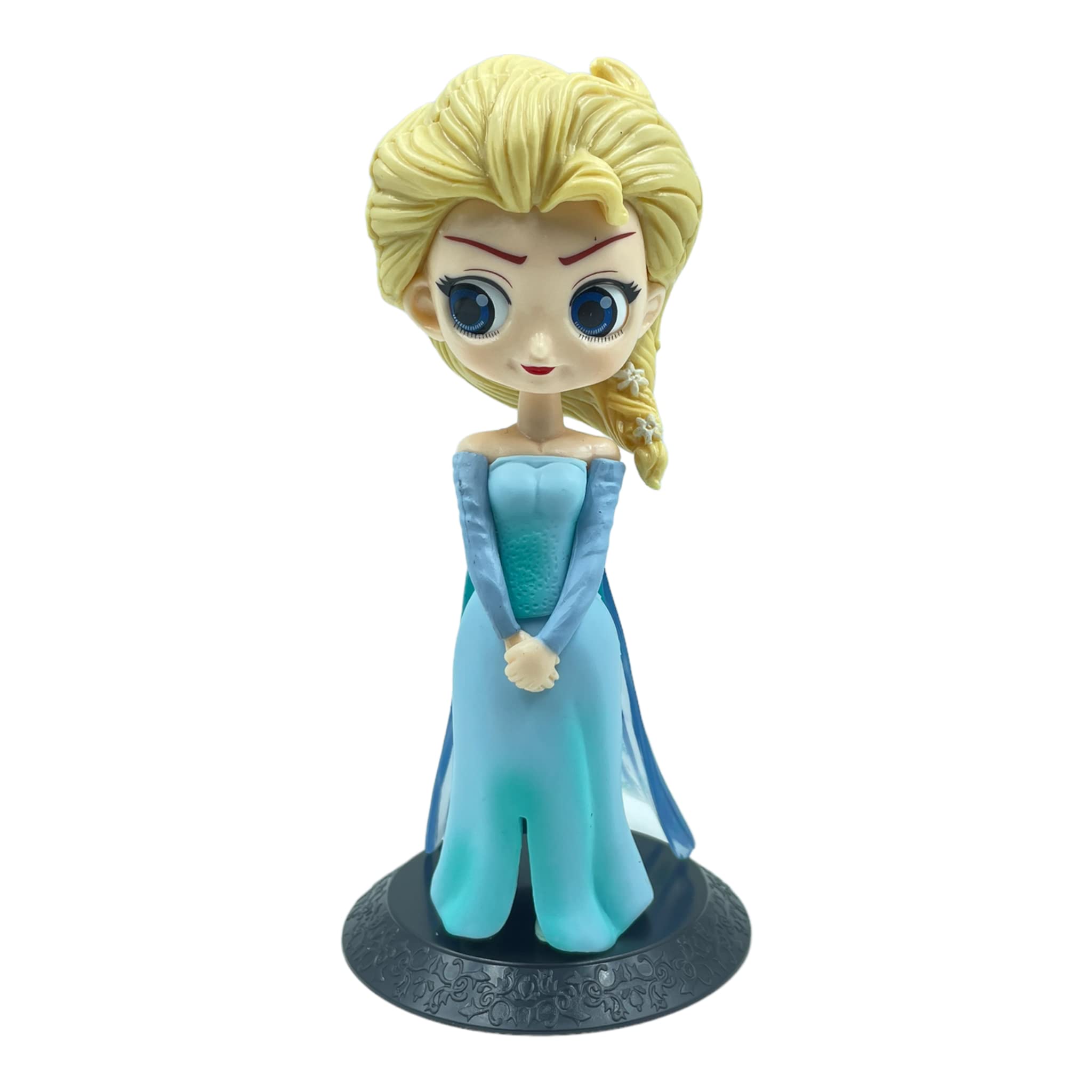 FULLKART Princess Anna Girl Cartoon Anime Figure from The Frozen Limited Edition for Car Dashboard, Decoration, Office Desk & Study Table (15cm) (Princess Anna V3)(D2)