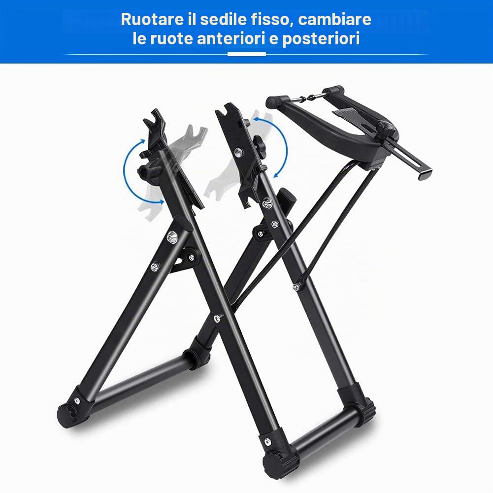 Cavalletto per Centrare Ruote Bici, Supporto per Ruota per Bicicletta, | Supporto Bici da Terra per Bicicletta Leggero per Biciclette Manutenzione