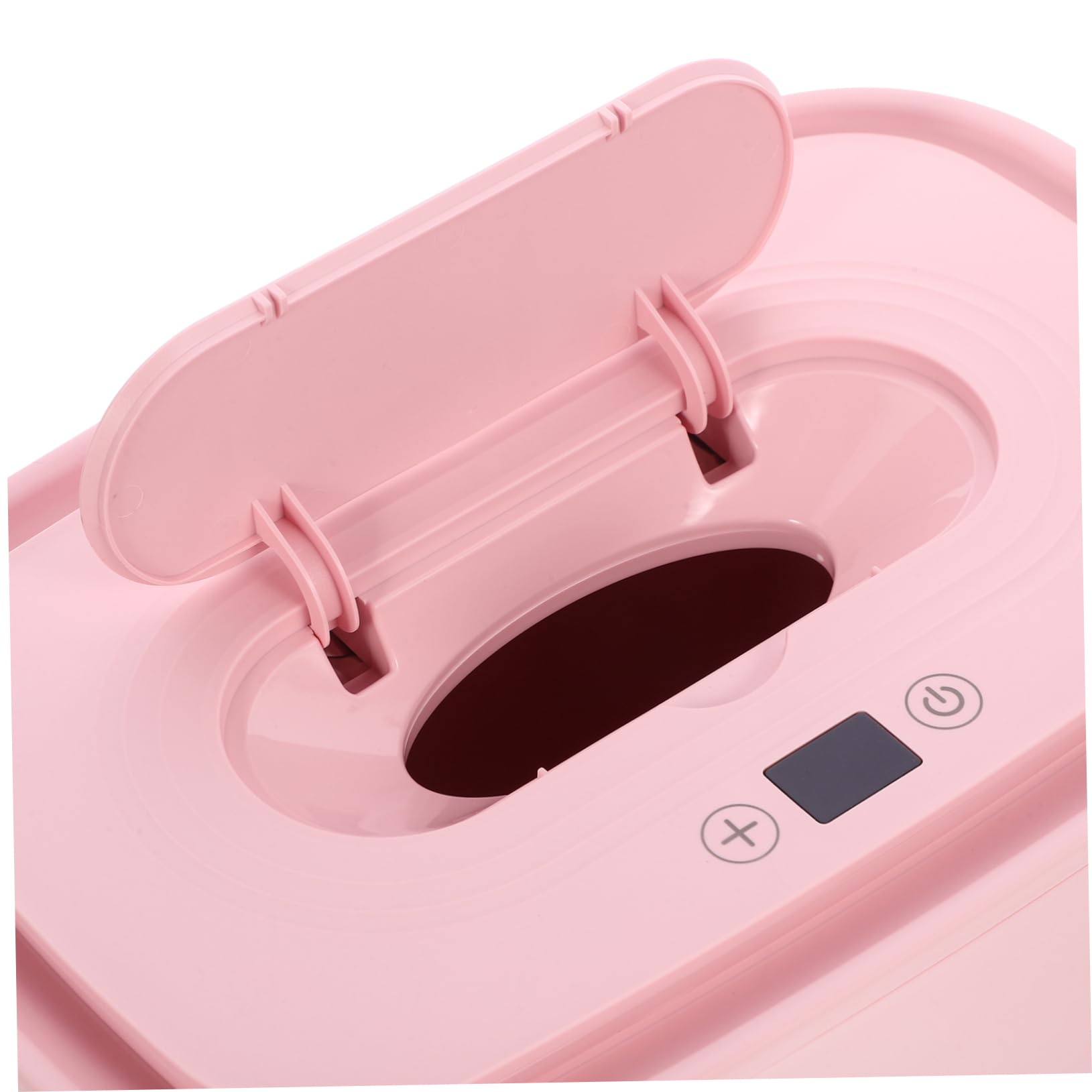 PRETYZOOM 2 Pièces Boîte de tissus chaude et humide intelligente distributeur tu Chauffage simplement porte-lingettes bébé chauffe-lingettes portable essuie-tout chauffe lingette USB pp rose