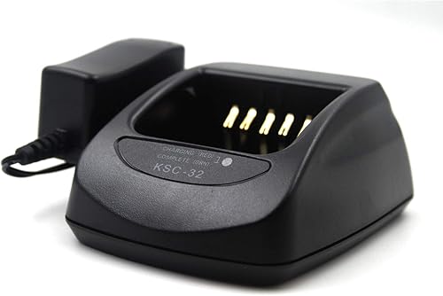 Paquete de 2 cargadores rápidos Ni-MH NI-CD LI-ION KSC-32 para radio Kenwood NX-410 NX-411 TK-2180 TK-3180 TK-5210 KNB-32N KNB-33 KNB-33L KNB-33Li