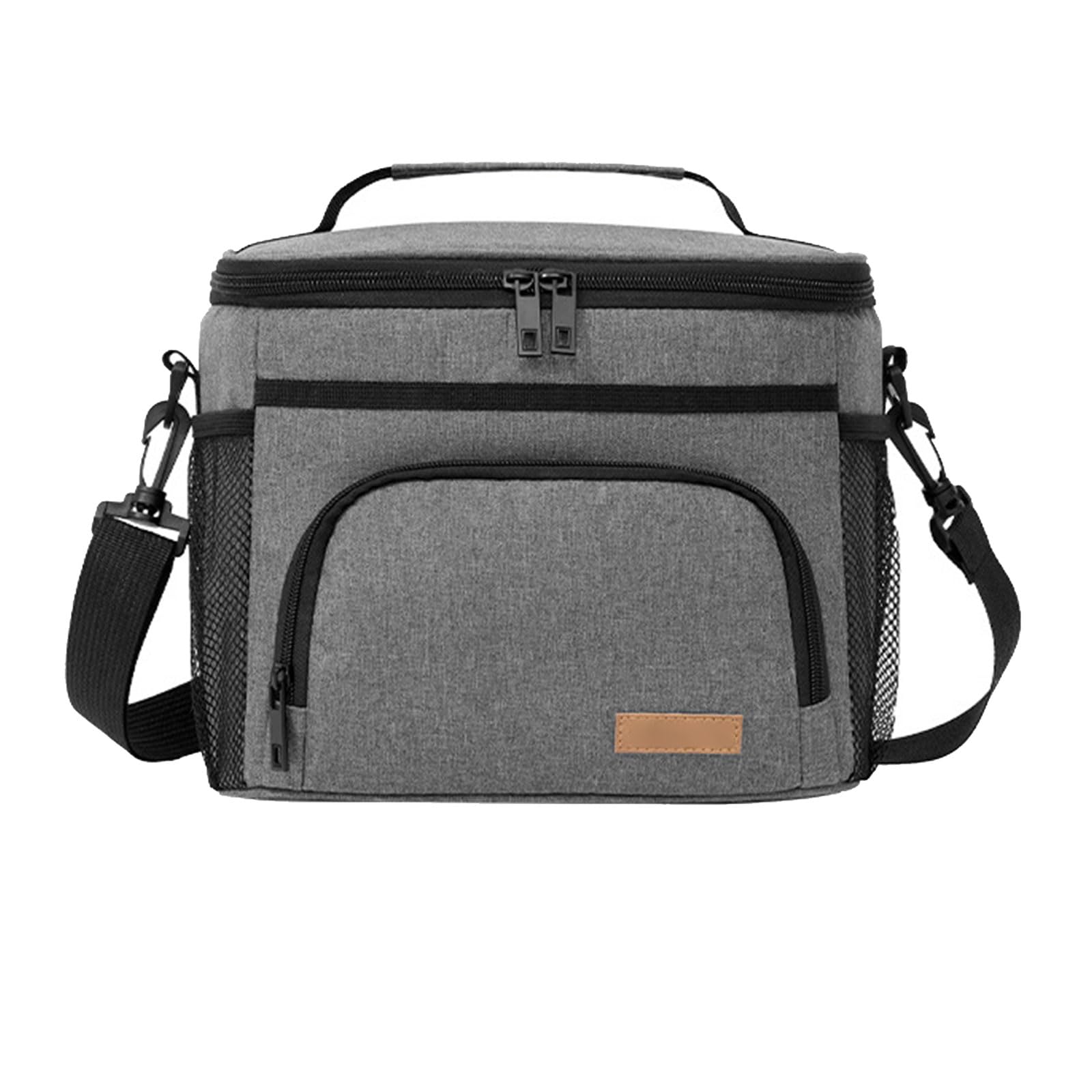 Nucelit 2 Multi-Compartment Insulated Food with Thickened Oxford Fabric Portable for Camping, Commuters Portable Multi-compartment Lunch Box Storage Bag