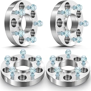 ECCPP 4X 5x4.75 Hubcentric Wheel Spacers 1 inch 5x4.75 to 5x4.75 Spacer for Impala Blazer for Riviera for S15 Jimmy with 12x1.5 Studs