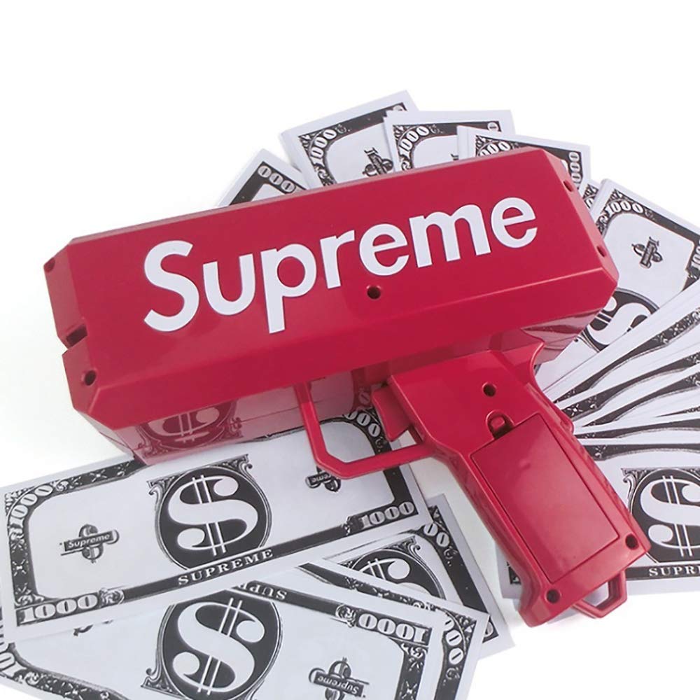 Cash Money Shooter Toy Gun - Electric Continuous Shooting Money Gun,Smooth Banknote Dispensing,Convenient Simple,Game Party Props Supplies